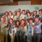 José María Bellido junto a los miembros de su candidatura