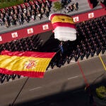 Desfile del 12 de Octubre, Dia de la Hispanidad. Paracaidista.