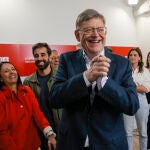 El secretario general del PSPV, Ximo Puig, el pasado domingo tras conocer el resultado de las elecciones