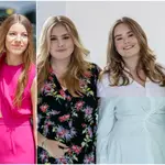 La princesa Leonor, la infanta Sofía y las princesas Amalia, Alexia y Ariane de Holanda