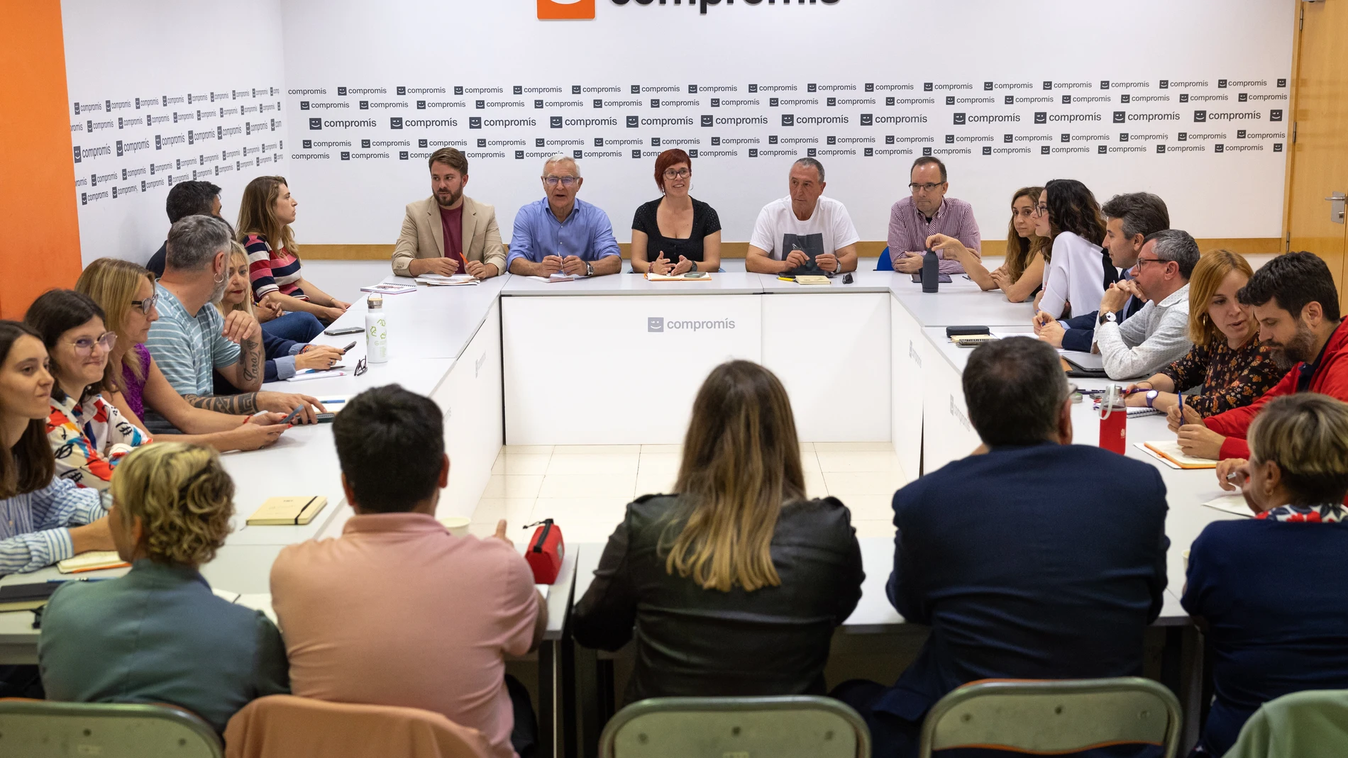 VALENCIA, 30/05/2023.-La ejecutiva de Compromís analiza su descenso en el número de escaños en Les Corts Valencianes, su salida del Consell y la pérdida de la Alcaldía de València, además de la convocatoria de elecciones generales para el 23 de julio. EFE/Biel Aliño