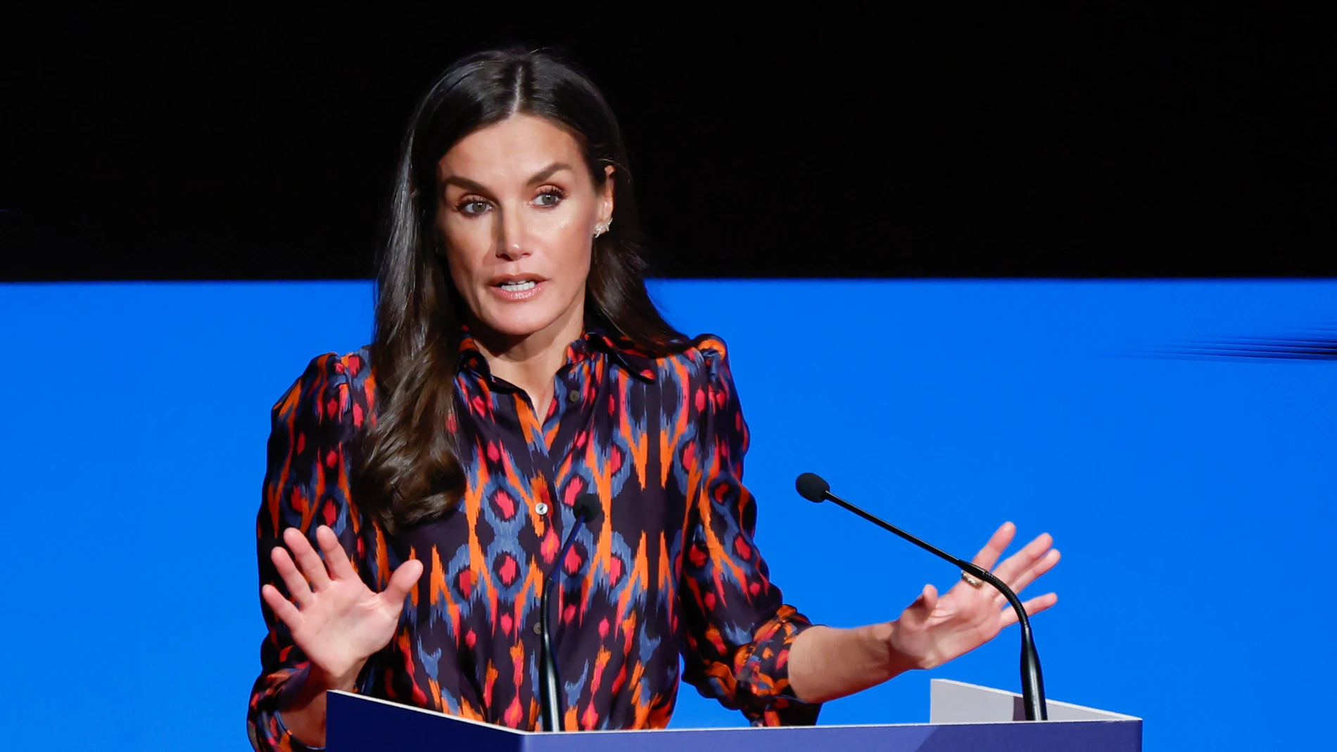 La Reina Letizia en el acto por el Día Mundial de la Cruz Roja y la Media Luna Roja en Madrid