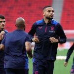 En-Nesyri, en el último entrenamiento antes de la final con la Roma