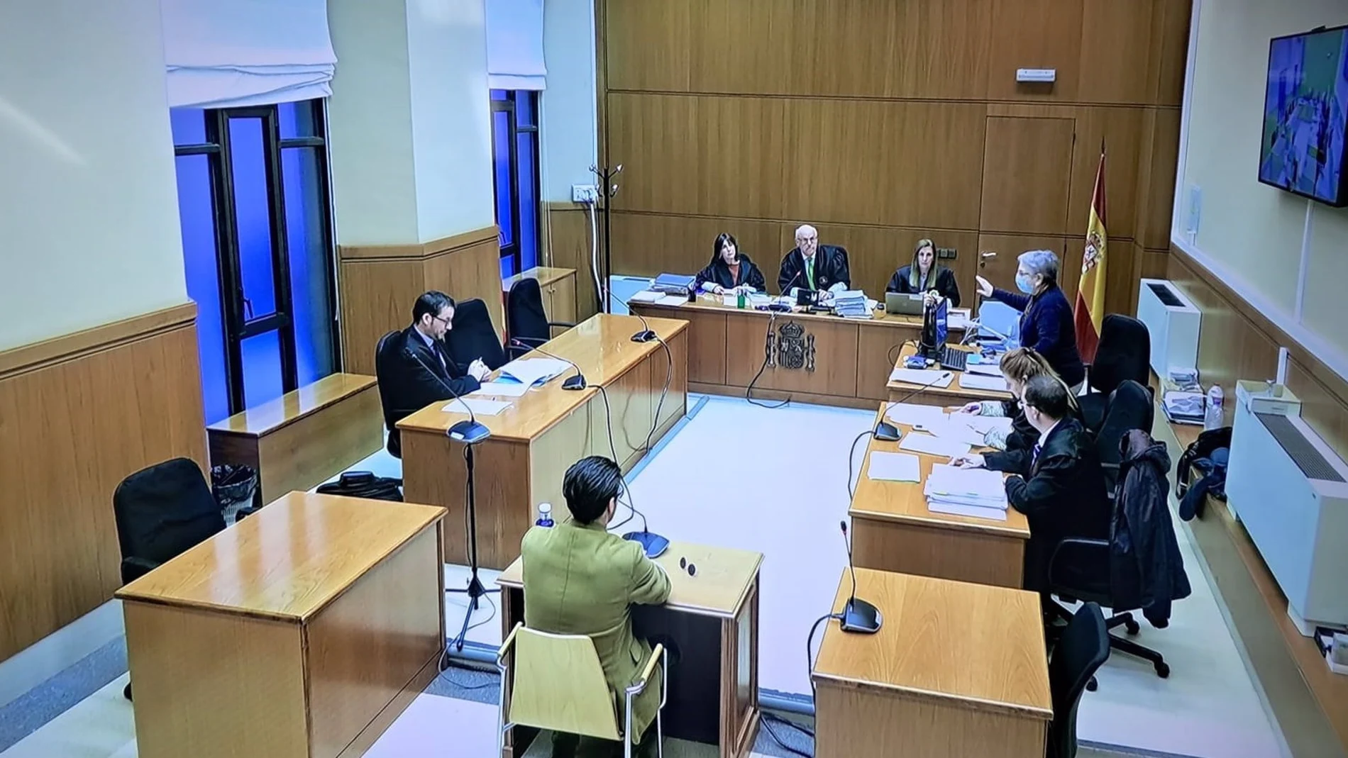 Imagen del juicio, en el mes de febrero