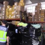 Operación en Cobo Calleja contra productos falsificados