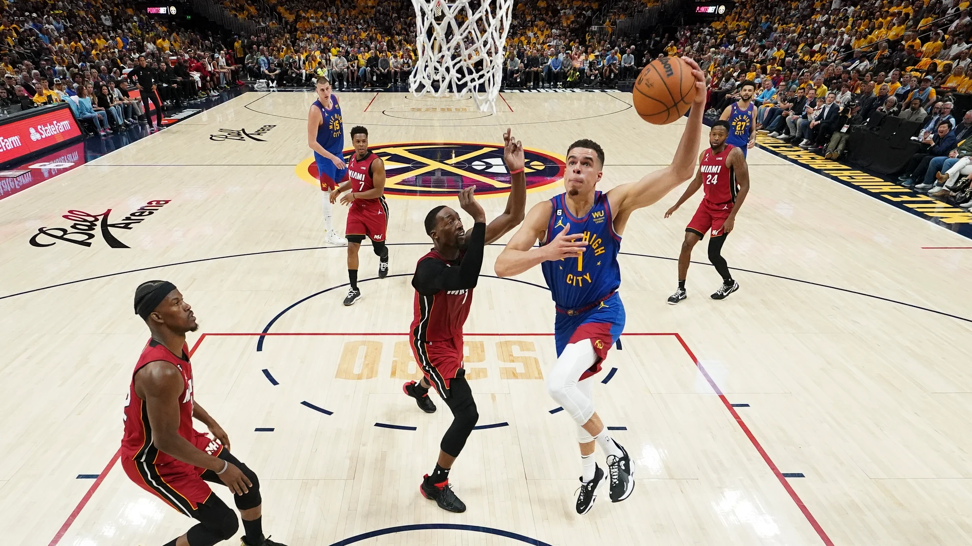Porter junior fue uno de los jugadores destacados de los Nuggets en el primer partido