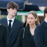 Irene and Pablo Nicolas Urdangarin during burial of Constantine of Greece in Athens, on Monday,, 16 January 2023.