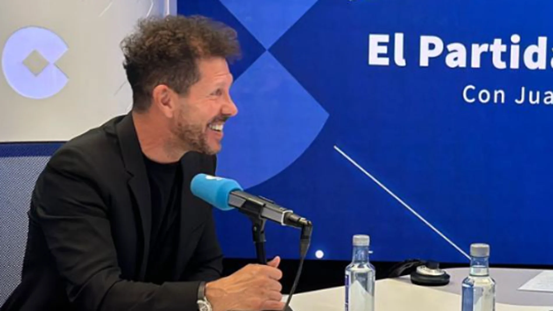 Simeone durante la entrevista