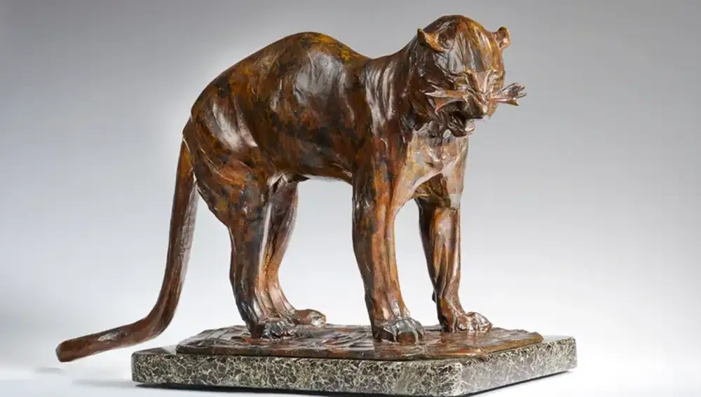 La escultura con forma de pantera de Rembrandt Bugatti