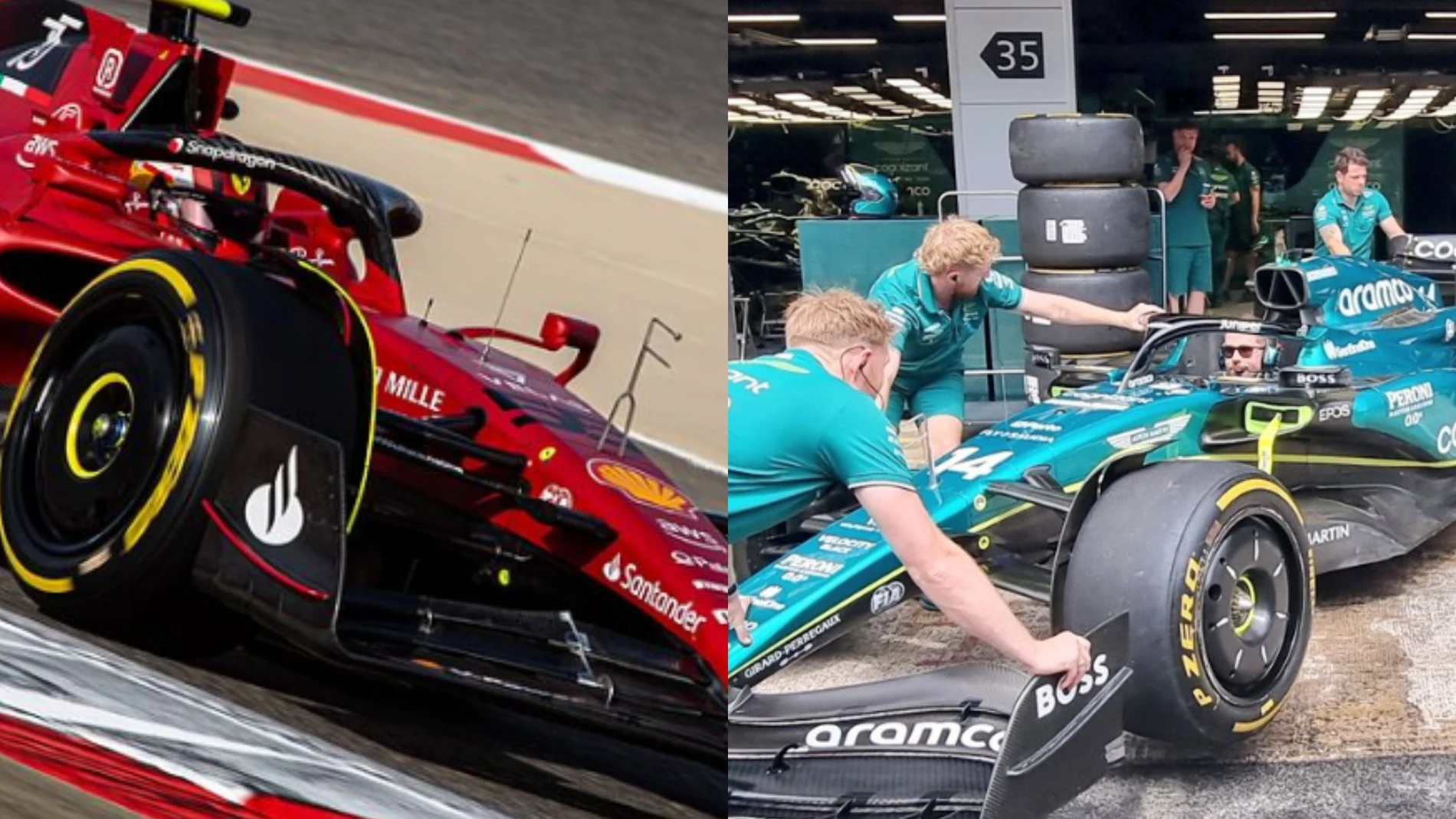 Fernando Alonso y Carlos Sainz miran a lo más alto en el GP de España