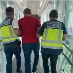 El detenido, conducido por agentes policiales