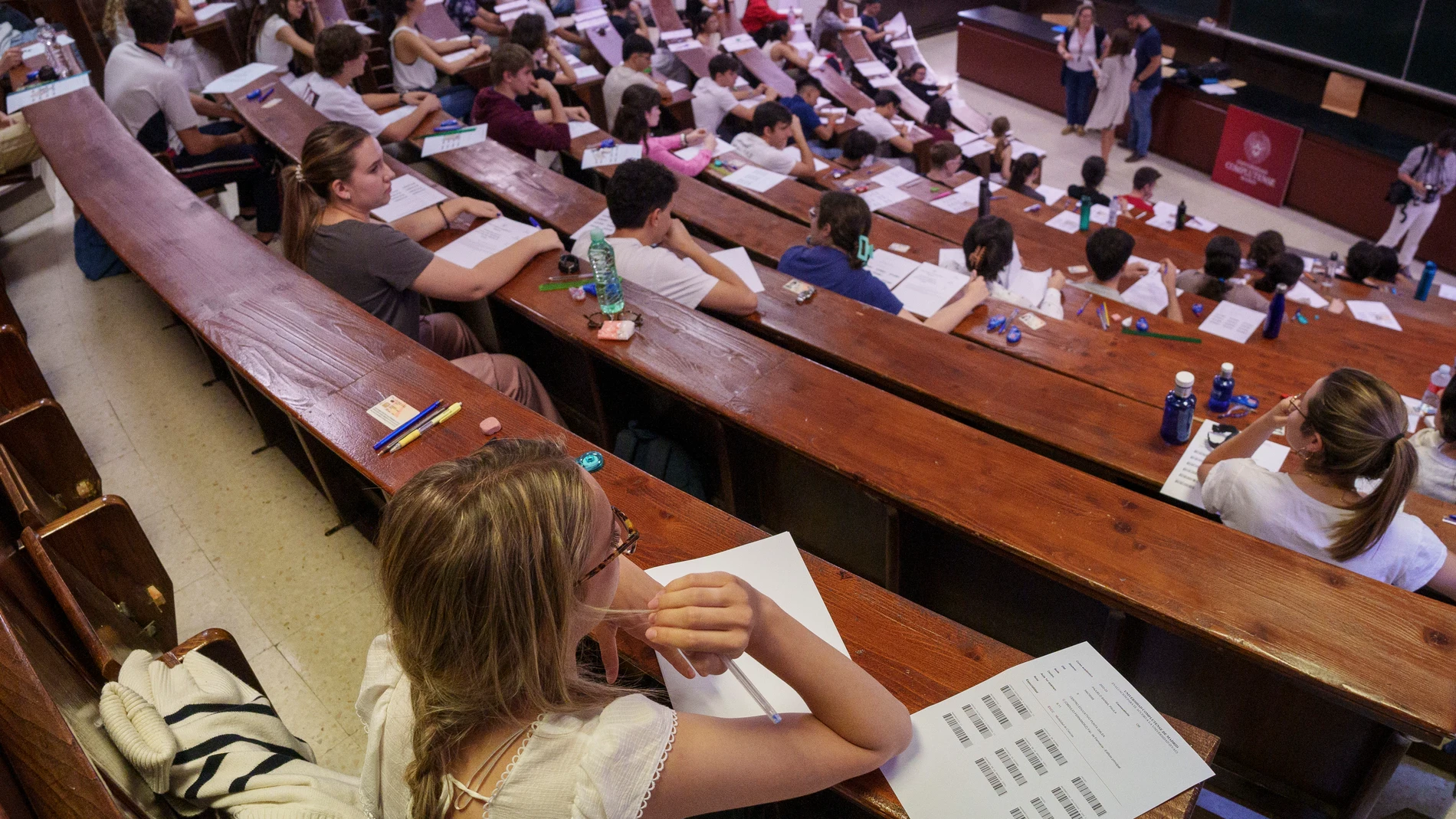 examen EvAU en la facultad de farmacia