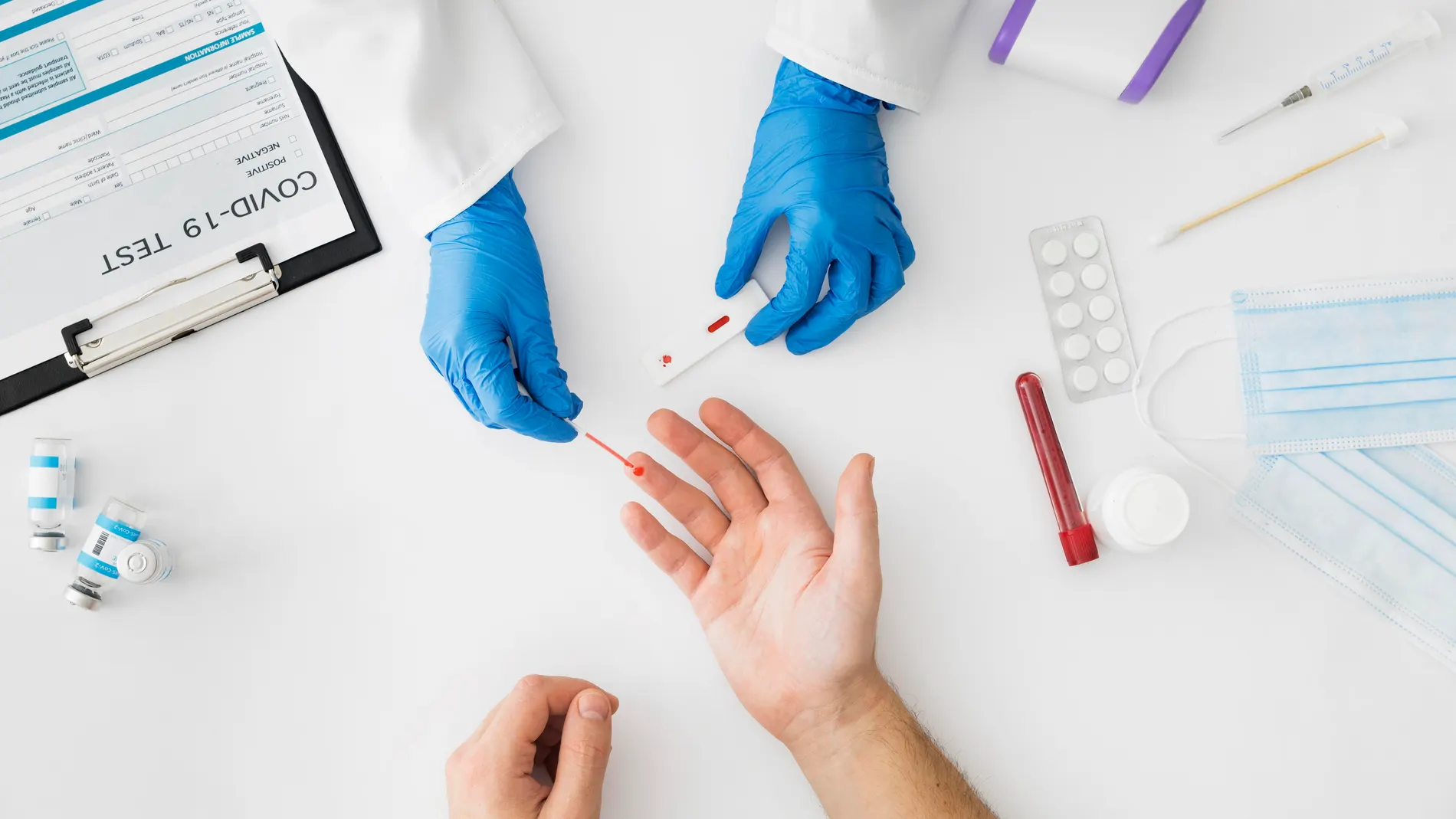 análisis test sangre