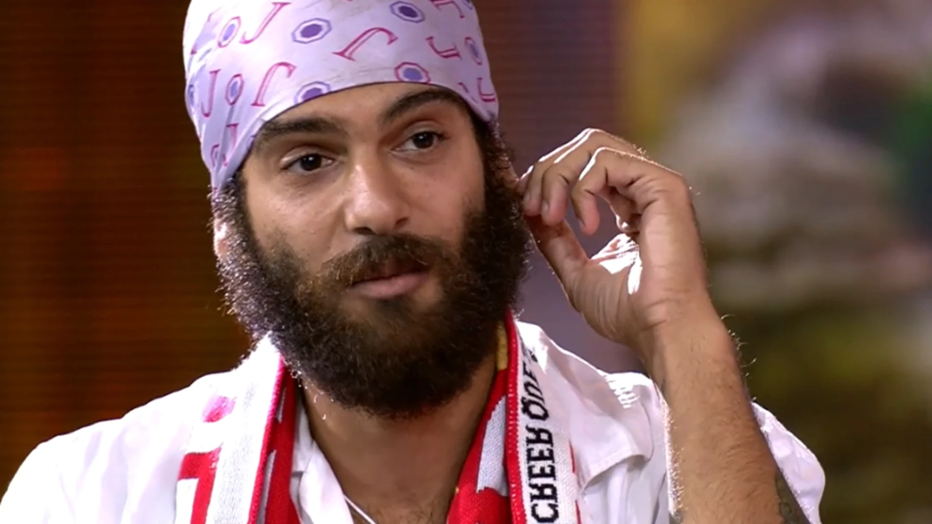 Manuel Cortés en el plató de 'Supervivientes 2023'