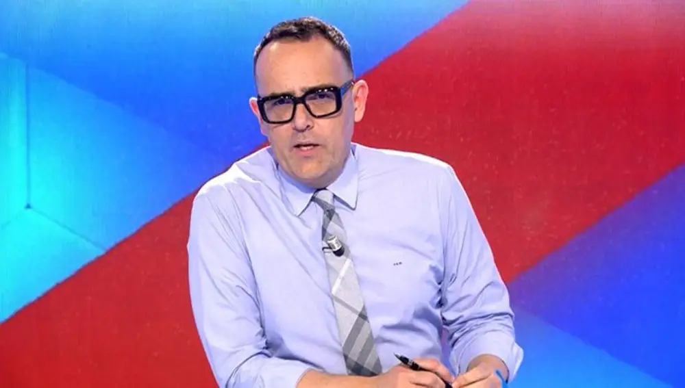 Risto Mejide durante la emisión del programa que presenta, 'Todo es mentira'