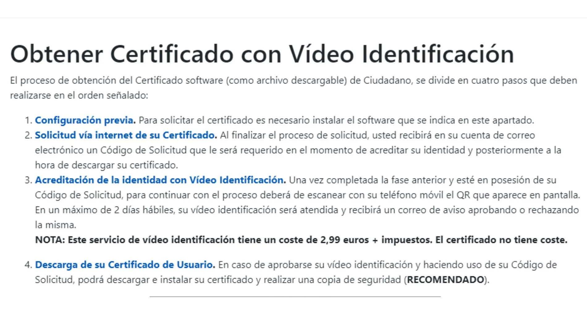 Estos son los pasos que tienes que seguir para conseguir el certificado personal desde casa