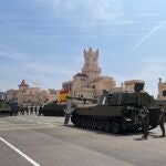 Carro de combate Leonardo en el Cuartel del Bruc