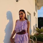Rocío Osorno con vestido de Zara.