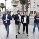López Miras y Noelia Arroyo, juntos antes de la Junta Directiva del PP en Cartagena