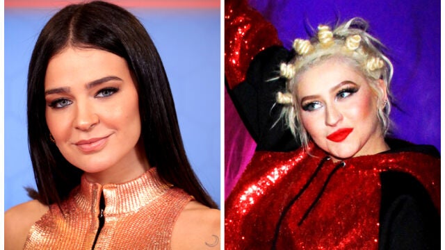 Laura Escanes y Christina Aguilera