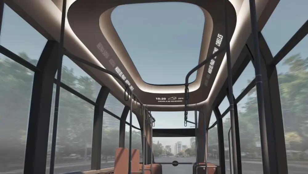 Interior del nuevo autobús de la EMT de Madrid