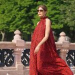 Pilar de Arce con vestido sueltecito.
