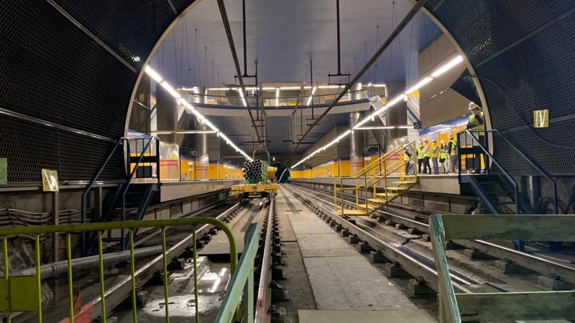 Imagen de trabajos en Metro de Madrid
