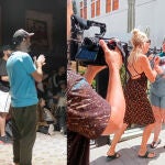Cine de resistencia más allá del volcán / José Víctor Fuentes (izda.), dando las últimas instrucciones en el CreaLab de El Paso a los cineastas antes de que comience el certamen