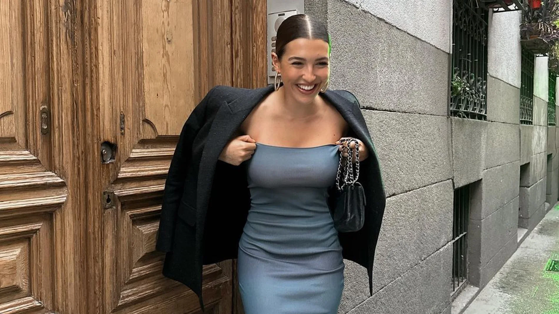 Alba Díaz con vestido de Zara.