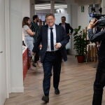 El secretario general del PSPV, Ximo Puig, el pasado jueves a su llegada a la Comisión Ejecutiva del partido