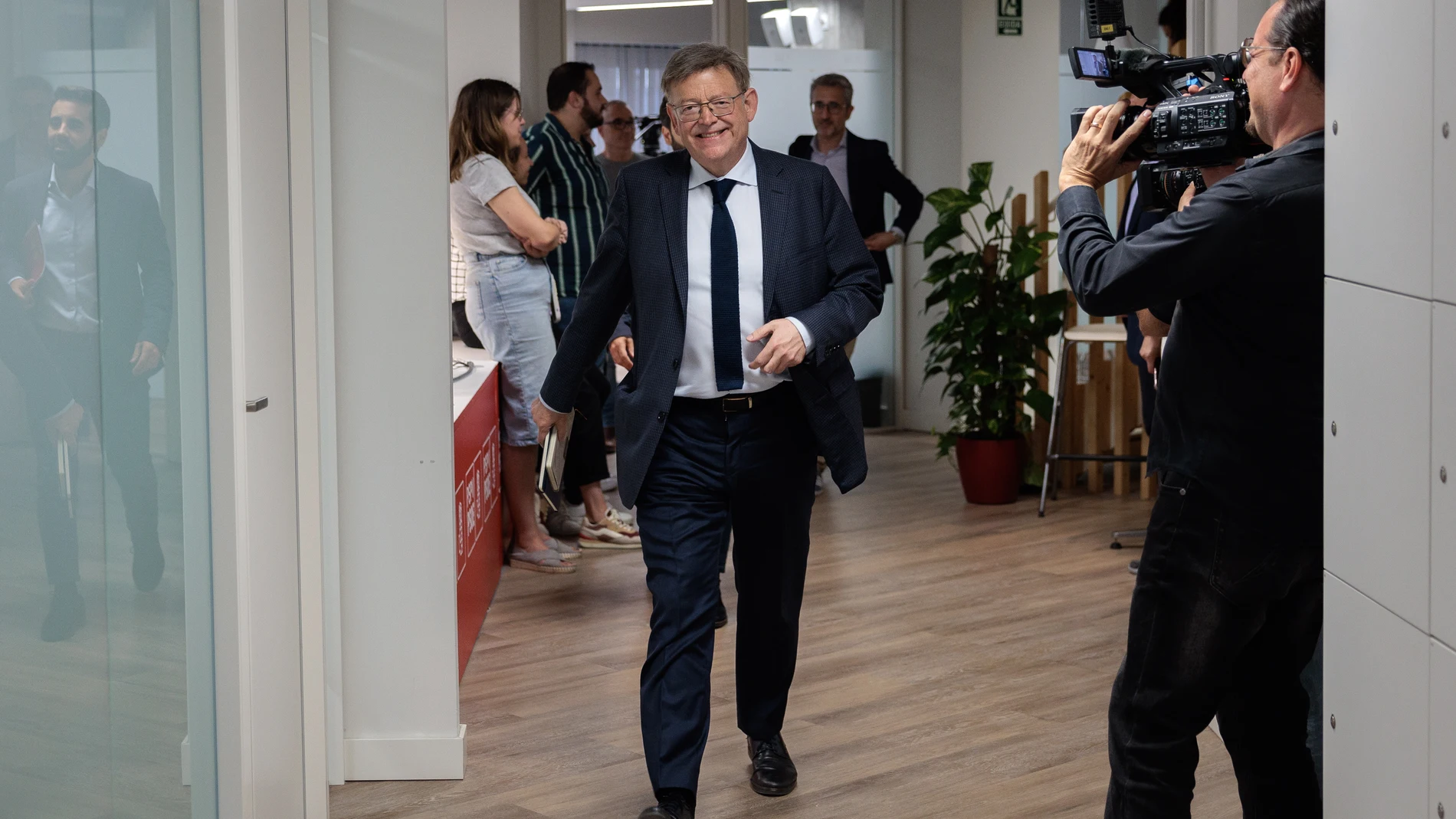El secretario general del PSPV, Ximo Puig, el pasado jueves a su llegada a la Comisión Ejecutiva del partido