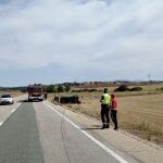 Accidente en la N-122, en Soria, en uno de los tramos más peligrosos de la Región