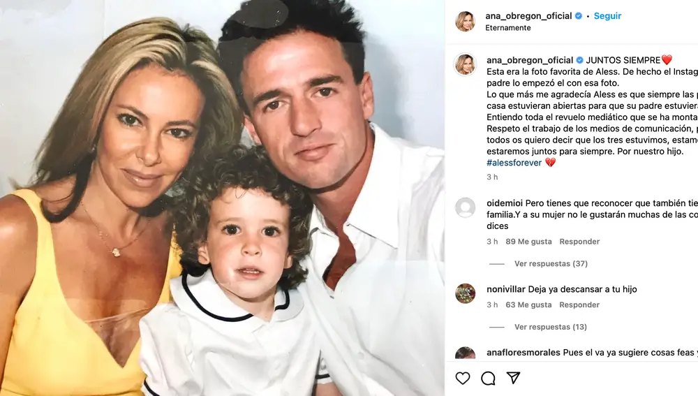 Ana Obregón, Alessandro Lequio y Aless