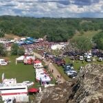 Vista del Monte Valonsadero, ayer durante el festejo de Lavalenguas