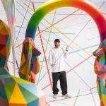 Nacho Blumen en el nuevo Museo Gran Via, con una exposicion de Okuda