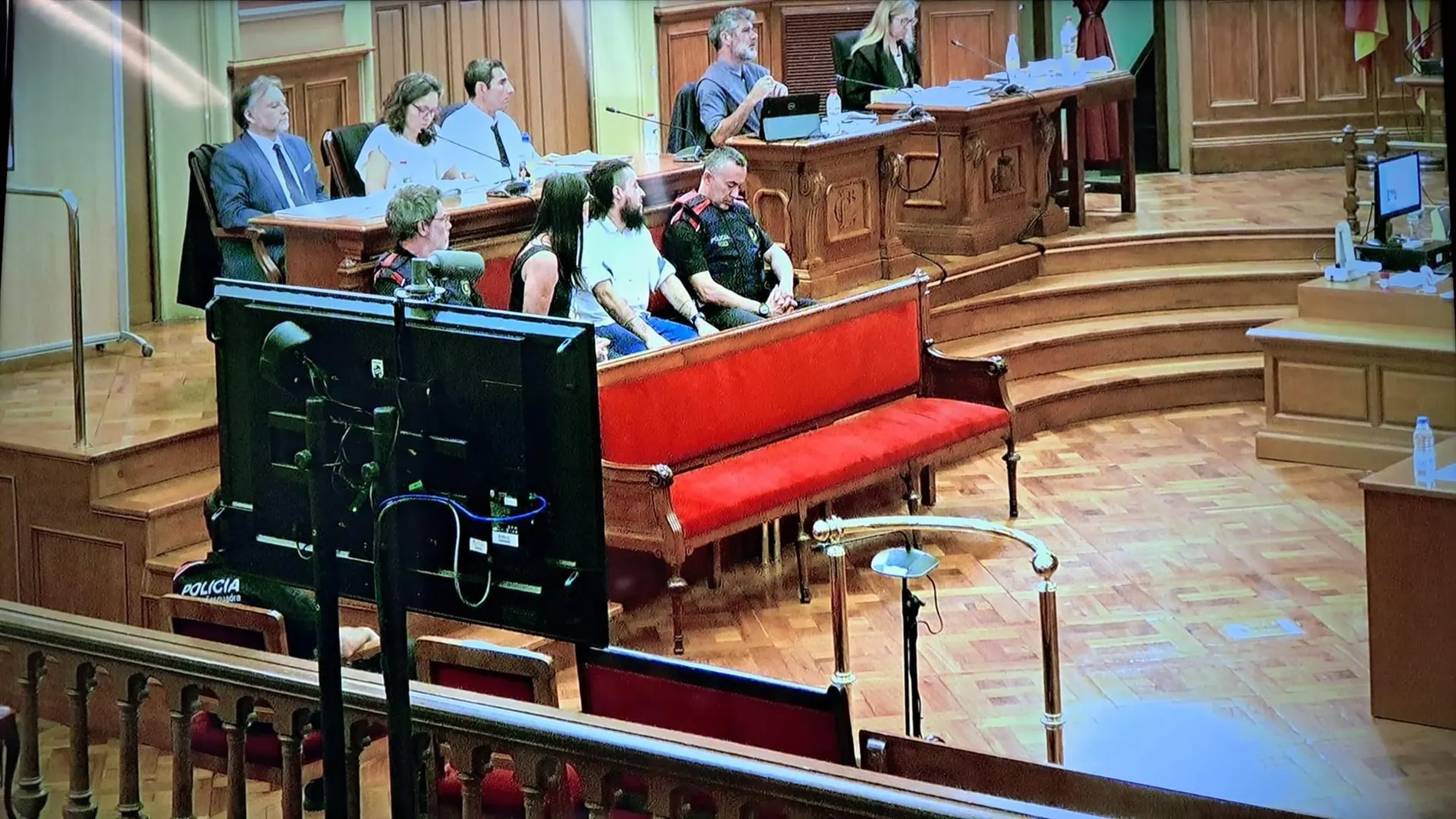 Momento del juicio en la Audiencia de Barcelona