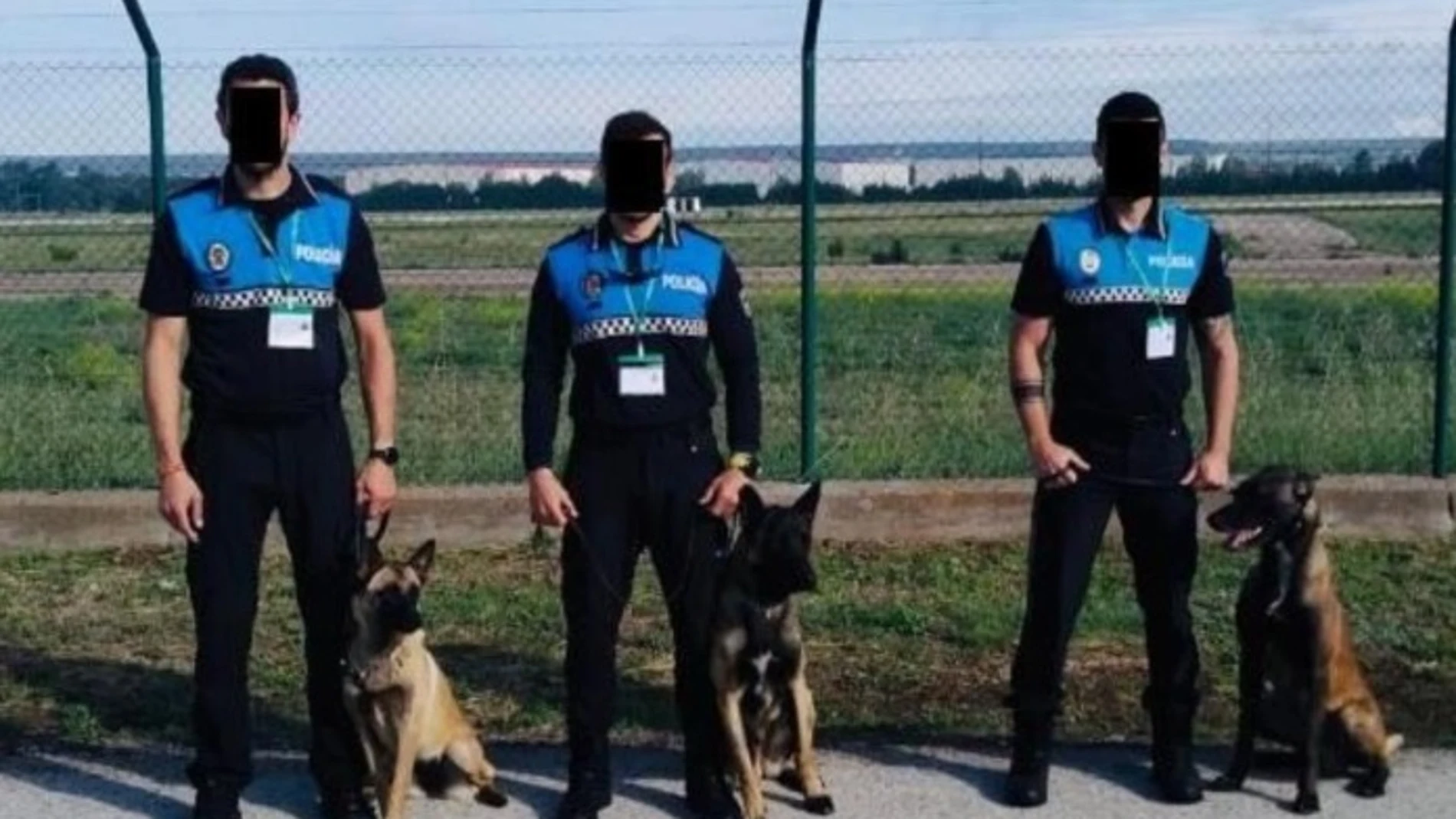 Policías palentinos que participarán en el curso