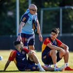 Entrenamiento selección española en Enschede 