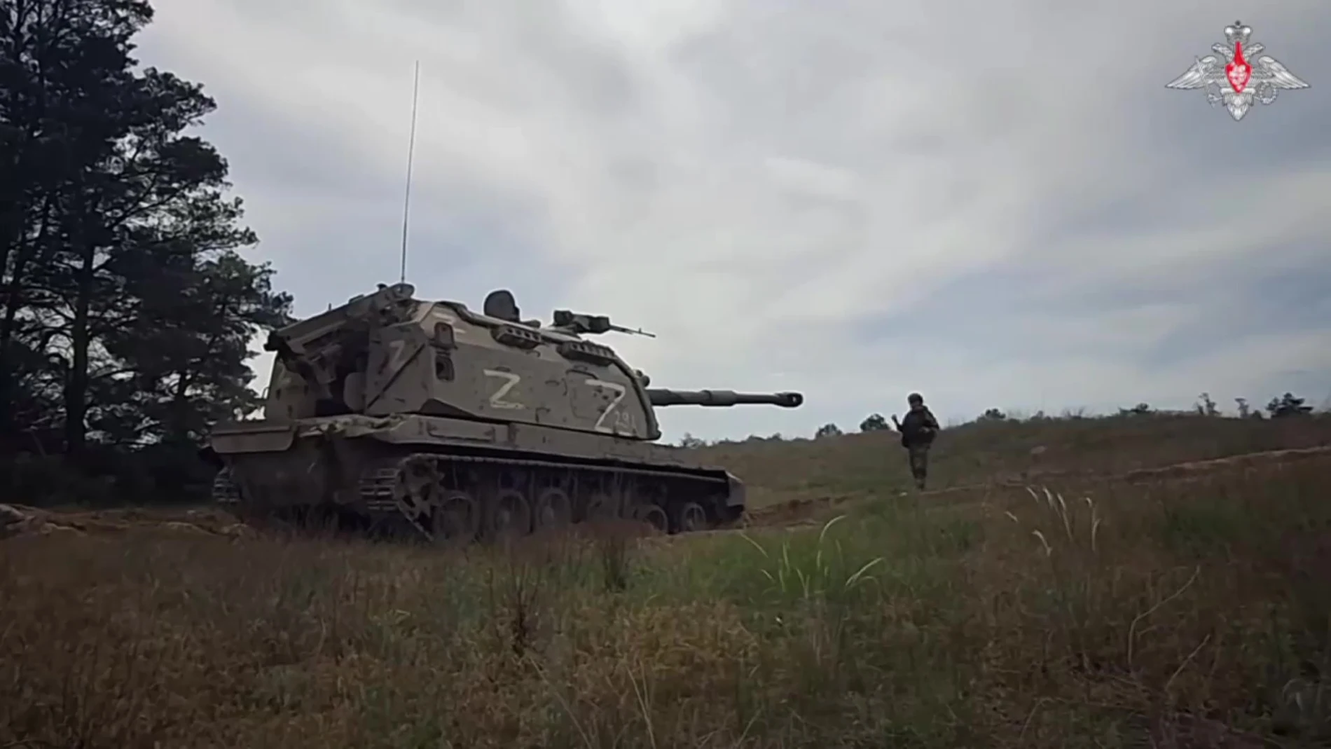 Imagen de un Msta-S ruso desplegado en Ucrania