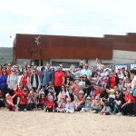 Visitantes al yacimiento salmantino Siega Verde