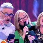 Kiko Hernández, Belén Esteban y Lydia Lozano en "Sálvame"