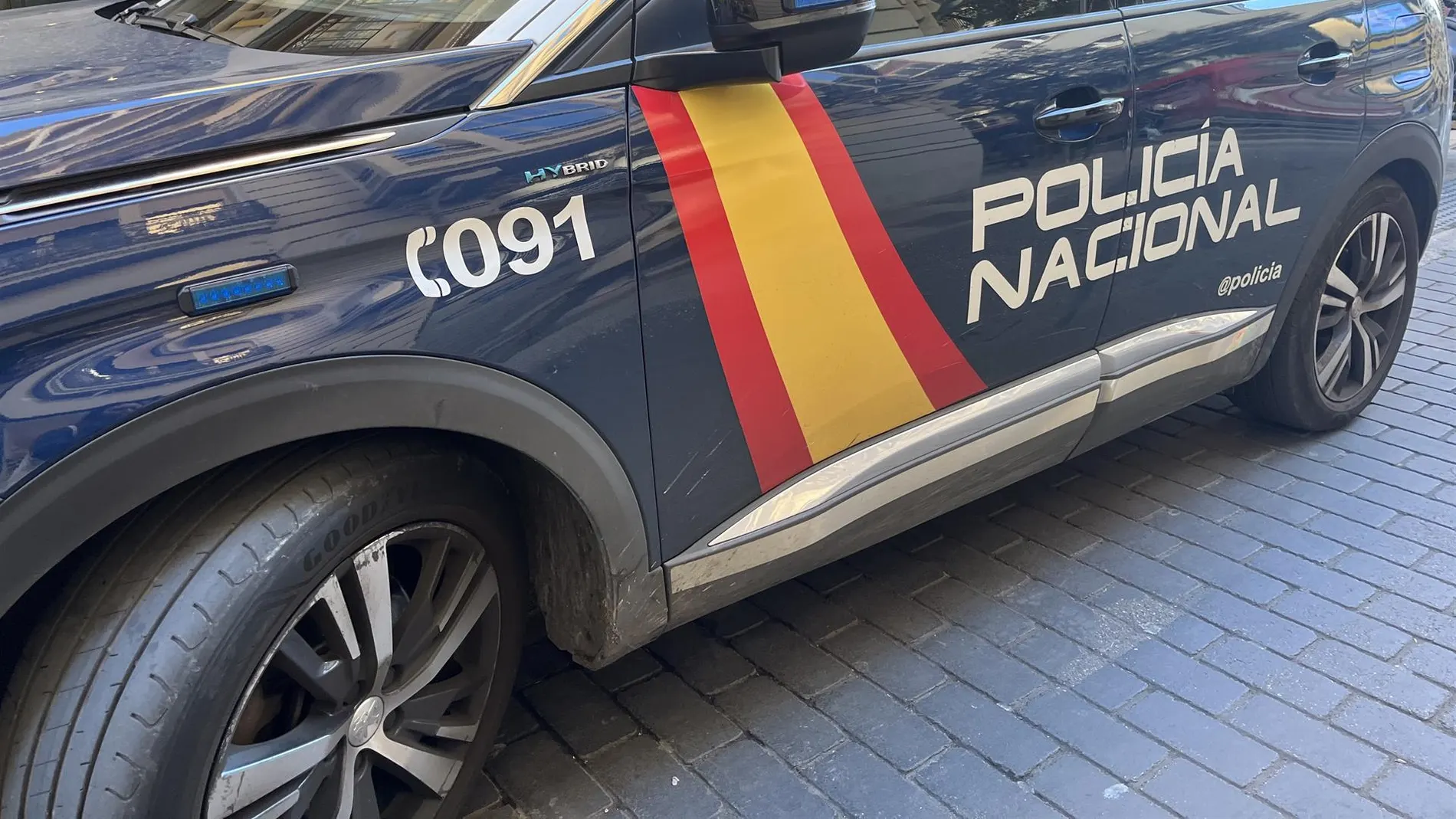 Un coche patrulla de la Policía Nacional