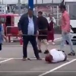 Brutal paliza a un vigilante en una aparcamiento de un centro comercial de Laredo