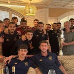 Así empezó la fiesta de la selección que acabó de madrugada