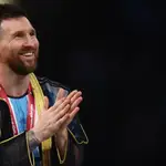 Messi con el “bisht”