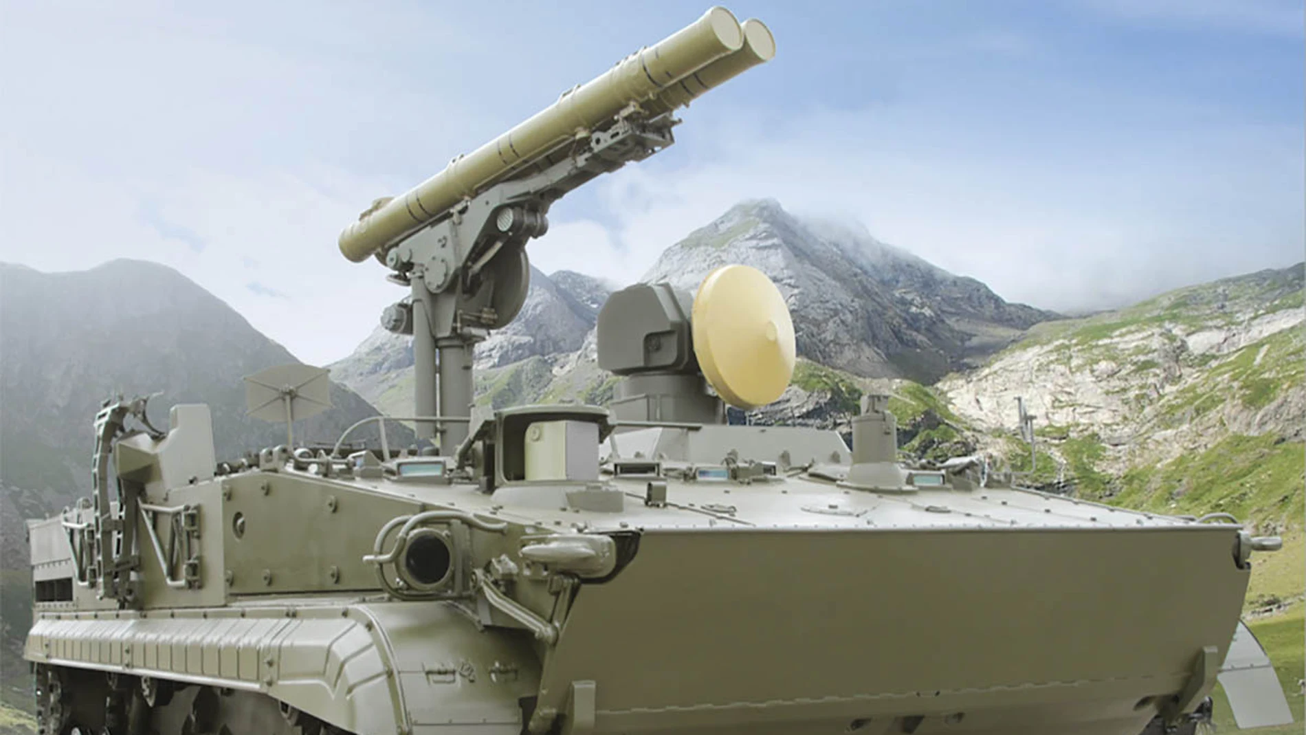 Imagen del cazacarros ruso Khrizantema-S