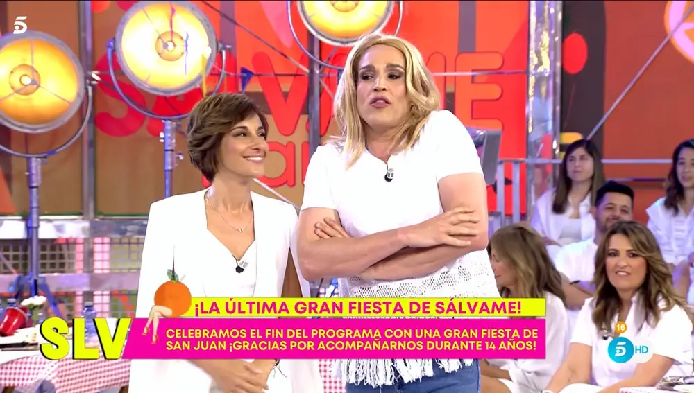 Josep Ferré imita a Belén Esteban en el final de "Sálvame"