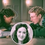 Patrick Gibson y Sophie Wilde en "La puerta mágica"