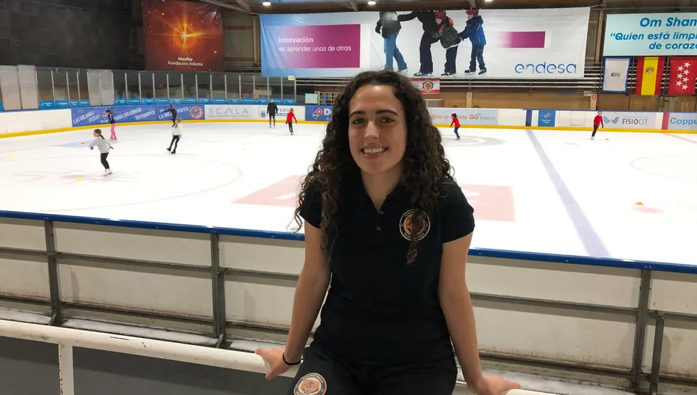 Jimena del Pino es jugadora del SAD Majadahonda Hockey Hielo