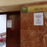 Sala del jurado de la Audiencia Provincial de Almería 